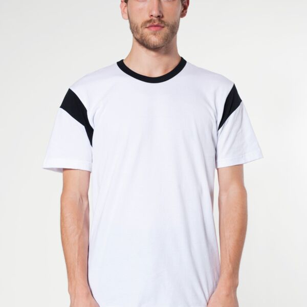 2430 Fine Jersey Contrast Inset S/S T-Shirt Thumbnail