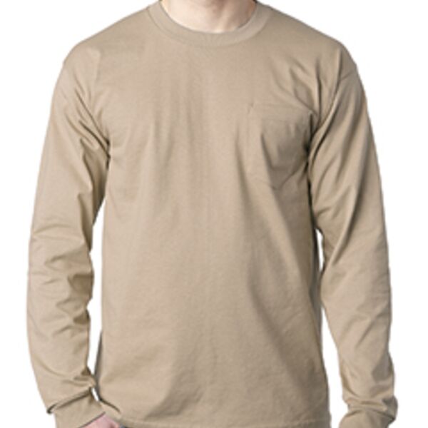 Adult USA Made Heavyweight Long-Sleeve Pocket T-Shirt Thumbnail