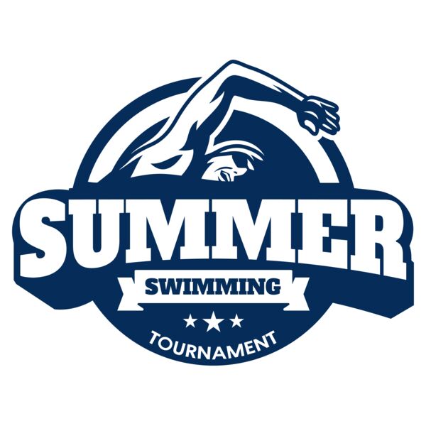 Summer Swimming Tournament logo template Thumbnail