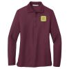 Women's Silk Touch Long Sleeve Polo Thumbnail