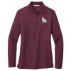 Women's Silk Touch Long Sleeve Polo Thumbnail
