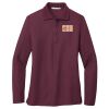 Women's Silk Touch Long Sleeve Polo Thumbnail