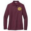 Women's Silk Touch Long Sleeve Polo Thumbnail
