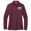 Women's Silk Touch Long Sleeve Polo Thumbnail