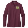 Women's Silk Touch Long Sleeve Polo Thumbnail