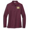 Women's Silk Touch Long Sleeve Polo Thumbnail