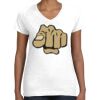 Women's Fine Jersey V-Neck Tee Thumbnail