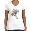 Women's Fine Jersey V-Neck Tee Thumbnail