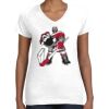 Women's Fine Jersey V-Neck Tee Thumbnail