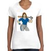 Women's Fine Jersey V-Neck Tee Thumbnail