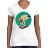 Women's Fine Jersey V-Neck Tee Thumbnail