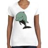 Women's Fine Jersey V-Neck Tee Thumbnail