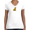 Women's Fine Jersey V-Neck Tee Thumbnail