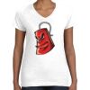 Women's Fine Jersey V-Neck Tee Thumbnail