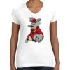 Women's Fine Jersey V-Neck Tee Thumbnail
