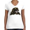 Women's Fine Jersey V-Neck Tee Thumbnail