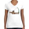 Women's Fine Jersey V-Neck Tee Thumbnail