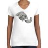 Women's Fine Jersey V-Neck Tee Thumbnail