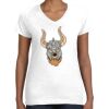Women's Fine Jersey V-Neck Tee Thumbnail