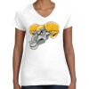 Women's Fine Jersey V-Neck Tee Thumbnail