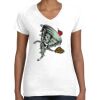 Women's Fine Jersey V-Neck Tee Thumbnail