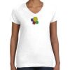 Women's Fine Jersey V-Neck Tee Thumbnail