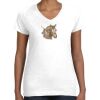 Women's Fine Jersey V-Neck Tee Thumbnail