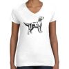 Women's Fine Jersey V-Neck Tee Thumbnail