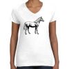 Women's Fine Jersey V-Neck Tee Thumbnail