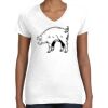 Women's Fine Jersey V-Neck Tee Thumbnail