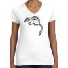 Women's Fine Jersey V-Neck Tee Thumbnail