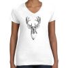 Women's Fine Jersey V-Neck Tee Thumbnail