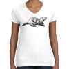 Women's Fine Jersey V-Neck Tee Thumbnail