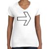 Women's Fine Jersey V-Neck Tee Thumbnail