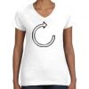 Women's Fine Jersey V-Neck Tee Thumbnail