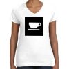 Women's Fine Jersey V-Neck Tee Thumbnail