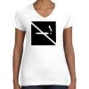 Women's Fine Jersey V-Neck Tee Thumbnail