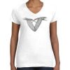 Women's Fine Jersey V-Neck Tee Thumbnail