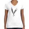 Women's Fine Jersey V-Neck Tee Thumbnail