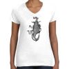 Women's Fine Jersey V-Neck Tee Thumbnail