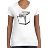 Women's Fine Jersey V-Neck Tee Thumbnail