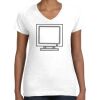 Women's Fine Jersey V-Neck Tee Thumbnail