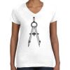Women's Fine Jersey V-Neck Tee Thumbnail