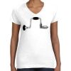 Women's Fine Jersey V-Neck Tee Thumbnail