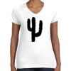Women's Fine Jersey V-Neck Tee Thumbnail