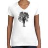 Women's Fine Jersey V-Neck Tee Thumbnail