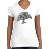 Women's Fine Jersey V-Neck Tee Thumbnail