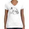 Women's Fine Jersey V-Neck Tee Thumbnail