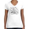 Women's Fine Jersey V-Neck Tee Thumbnail