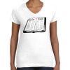 Women's Fine Jersey V-Neck Tee Thumbnail